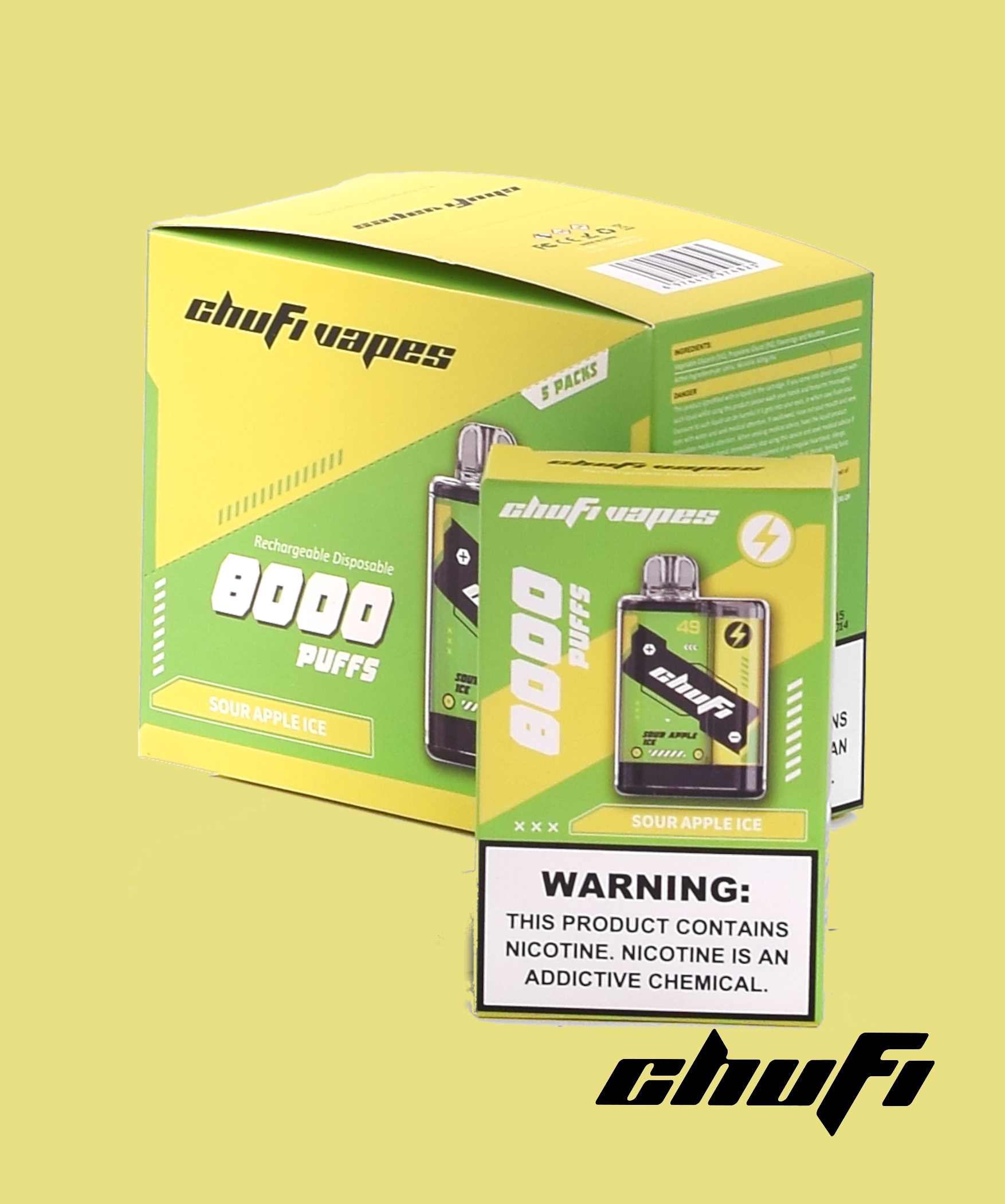 Chufi Vape sabor Manzana Verde